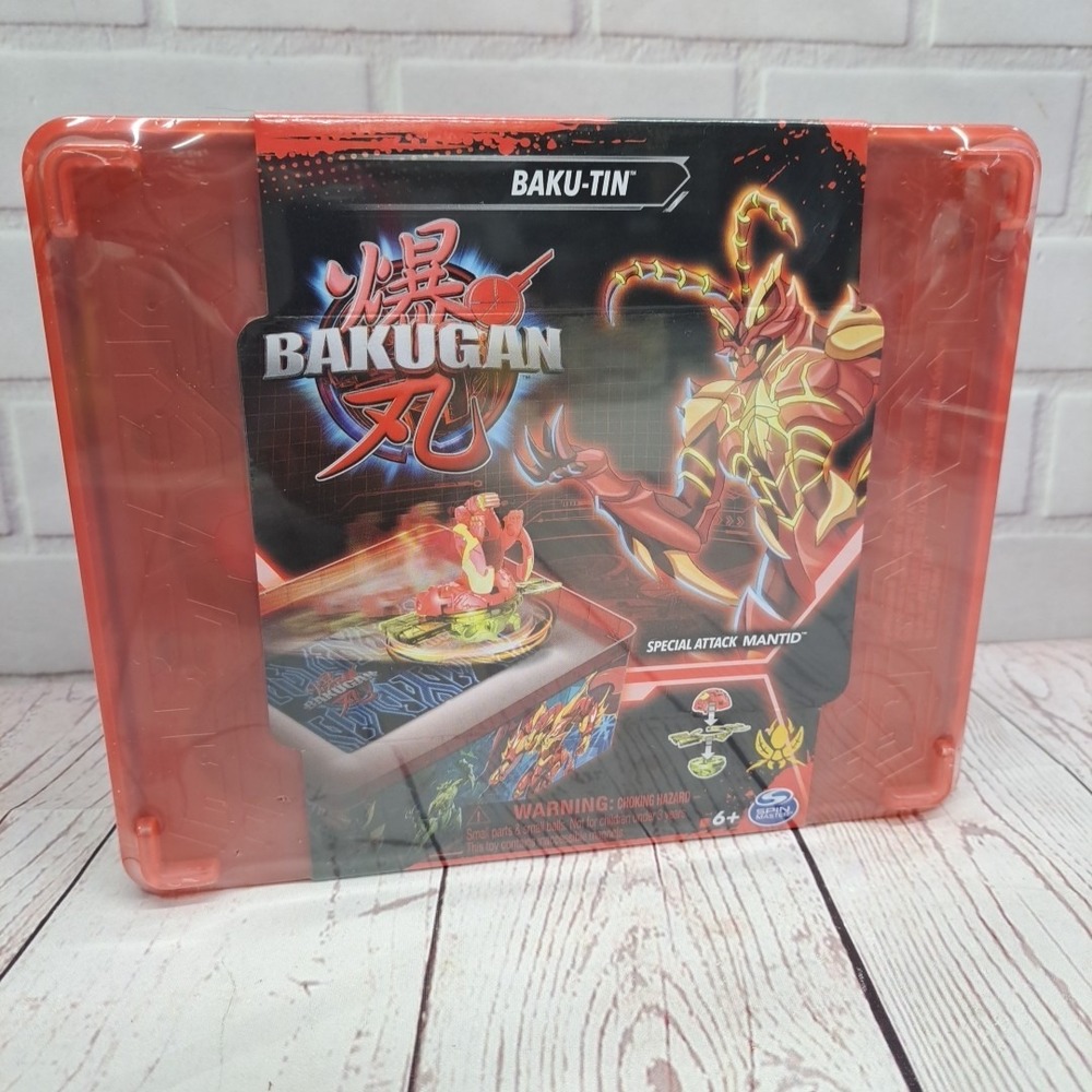Bakugan Baku-tin with Special Attack Mantid, Customizable, Spinning Action